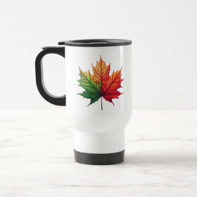 Taza De Viaje Maple Fall Leaf (Izquierda)