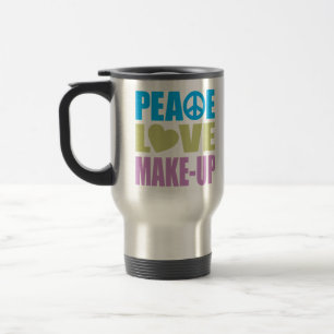 Taza De Viaje Maquillaje del amor de la paz