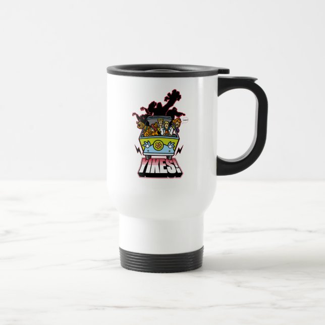 Taza De Viaje Máquina misteriosa "Yikes!" Diseño (Derecha)