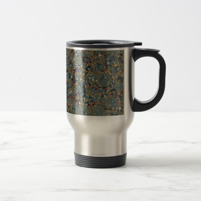 Taza De Viaje Marbled Abstract Painting (Derecha)