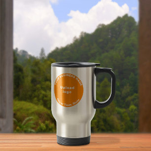 Taza De Viaje Marca comercial de redondeo de color naranja en in