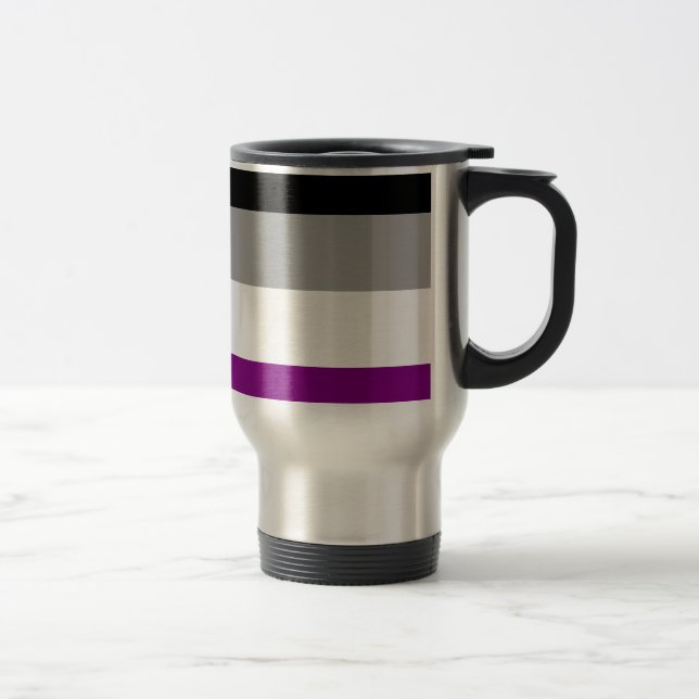 Taza De Viaje Marca de orgullo asexual (Derecha)