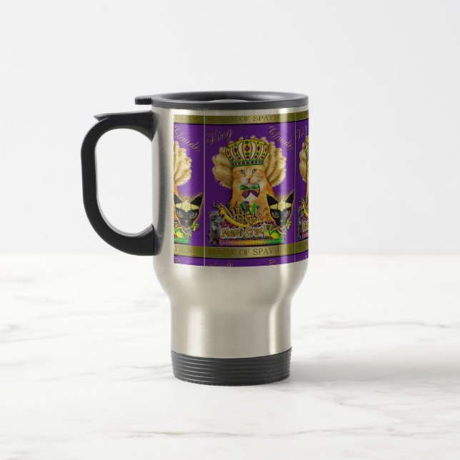 Taza De Viaje Mardi Gras Claude Stainless Steel Mug (Izquierda)