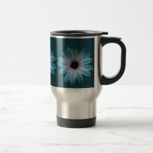 Taza De Viaje Margarita azul en oscuridad hasta la impresión de