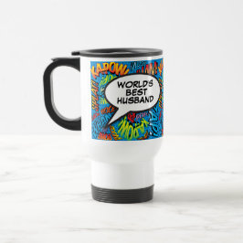Taza De Viaje Marido Divertido Moderno Genial del Mundo Cómic