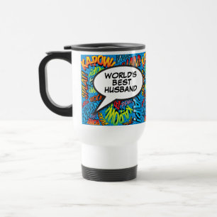 Taza De Viaje Marido Divertido Moderno Genial del Mundo Cómic