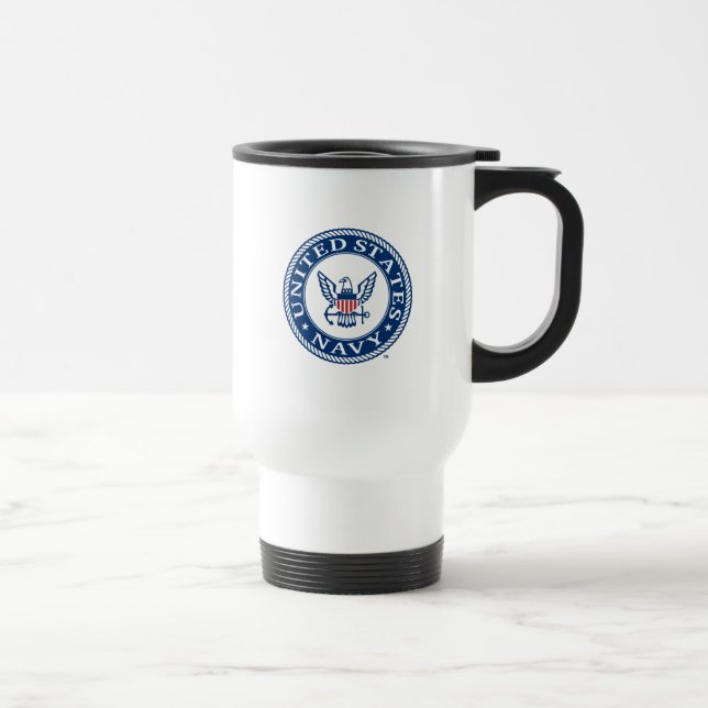 Taza De Viaje Marina de Estados Unidos | Alteración naval Emblem (Derecha)