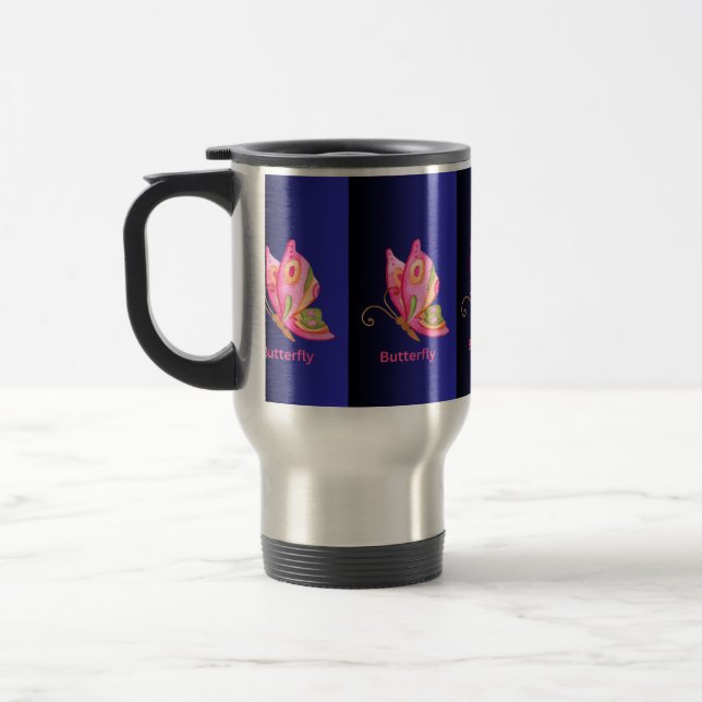 Taza De Viaje Mariposa (Izquierda)