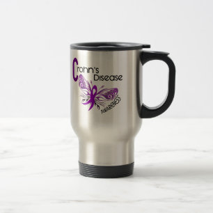 Taza De Viaje MARIPOSA 3 de la enfermedad de Crohn