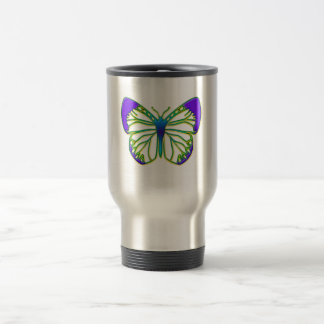 Taza De Viaje Mariposa azul brillante