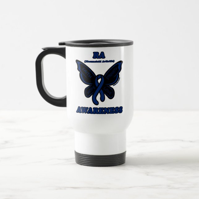 Taza De Viaje Mariposa/Conciencia... Artritis reumatoide (Izquierda)