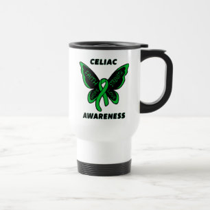 Taza De Viaje Mariposa/Conciencia...Celiac
