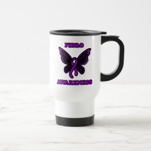 Taza De Viaje Mariposa/Conciencia... Fibro Travel Mug