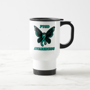 Taza De Viaje Mariposa/Conciencia...PTSD Travel Mug