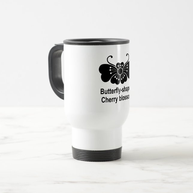 Taza De Viaje mariposa de cerezo (Anverso izquierdo)