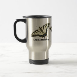 Taza De Viaje Mariposa Lepidopterology del swallowtail del tigre