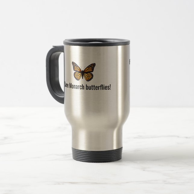 Taza De Viaje Mariposa monarca (Anverso izquierdo)