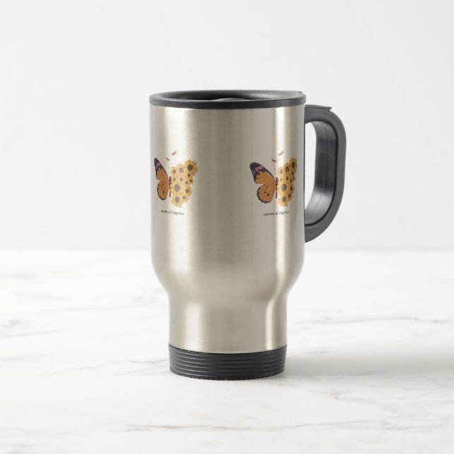 Taza De Viaje Mariposa Mug (Anverso derecho)