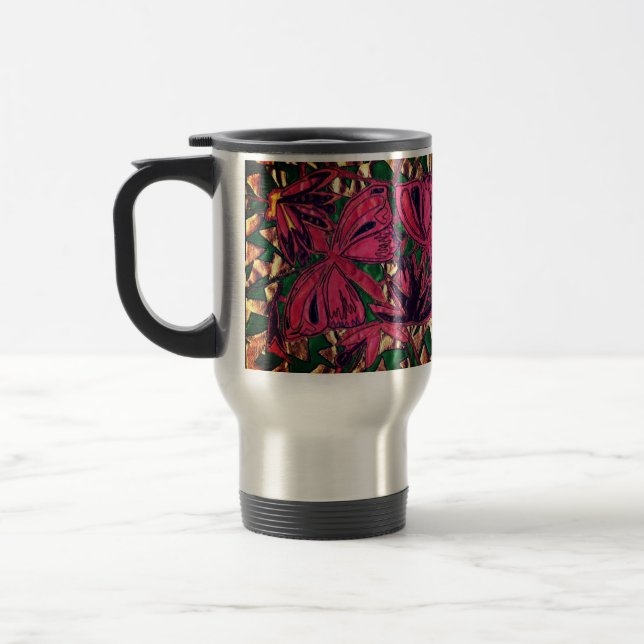 Taza De Viaje Mariposas (Izquierda)