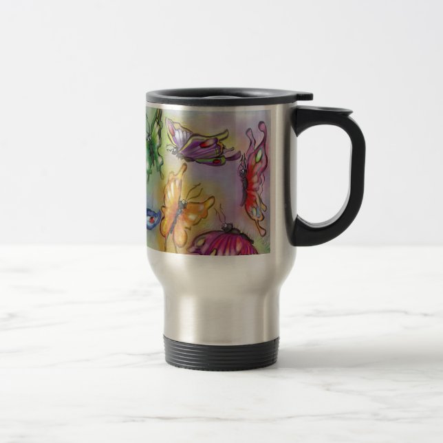 Taza De Viaje Mariposas (Derecha)
