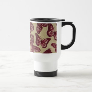 Taza De Viaje Mariposas púrpuras