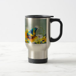 Taza De Viaje Mariposas y flores - Realistas