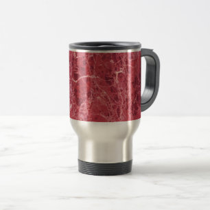 Taza De Viaje Mármol rojo de coral colorido