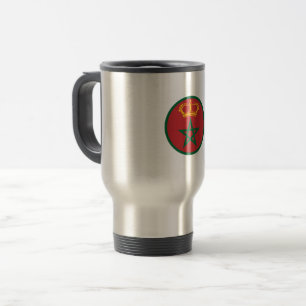 Taza De Viaje Marruecos redondeado símbolo de la bandera del paí