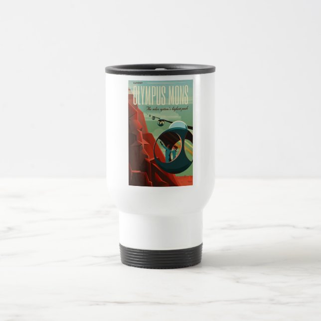 Taza De Viaje Marte Olympus Mons Sistema Solar Volcán Más Alto (Centro)