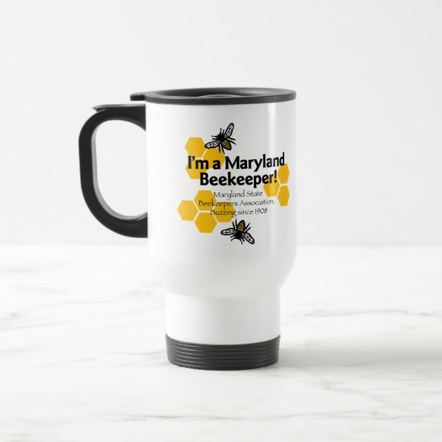 Taza De Viaje Maryland Beekeepers Association Travel Mug (Izquierda)