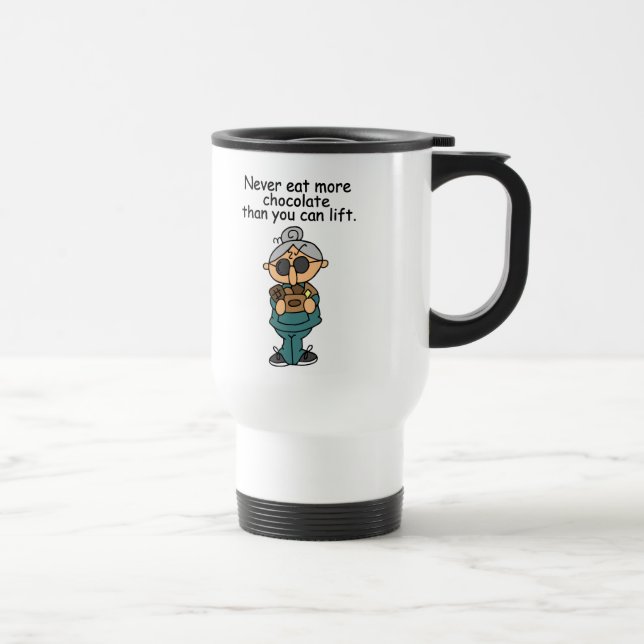 Taza De Viaje Más humor de chocolate (Derecha)
