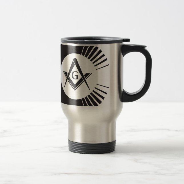 Taza De Viaje Masónico, Freemason, albañiles (Derecha)
