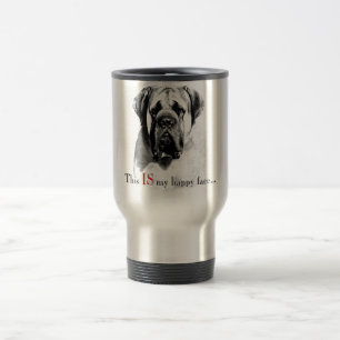 Taza De Viaje Mastiff Happy Face Mug