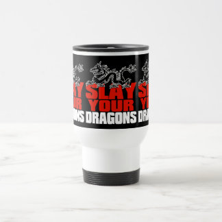 Taza De Viaje Mate sus dragones, seguidor de Jordania Peterson