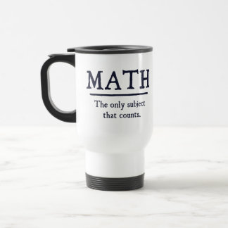 Taza De Viaje Matemáticas el único tema que cuenta