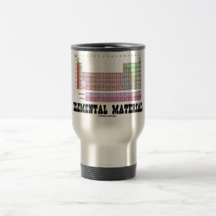 Taza De Viaje Material elemental (tabla de elementos periódica)