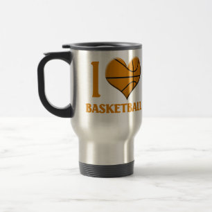 Taza De Viaje Me encanta el baloncesto