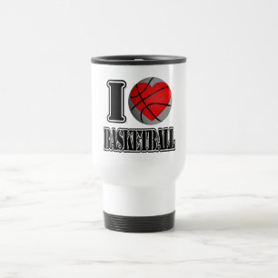 Taza De Viaje Me encanta el baloncesto - Mugs