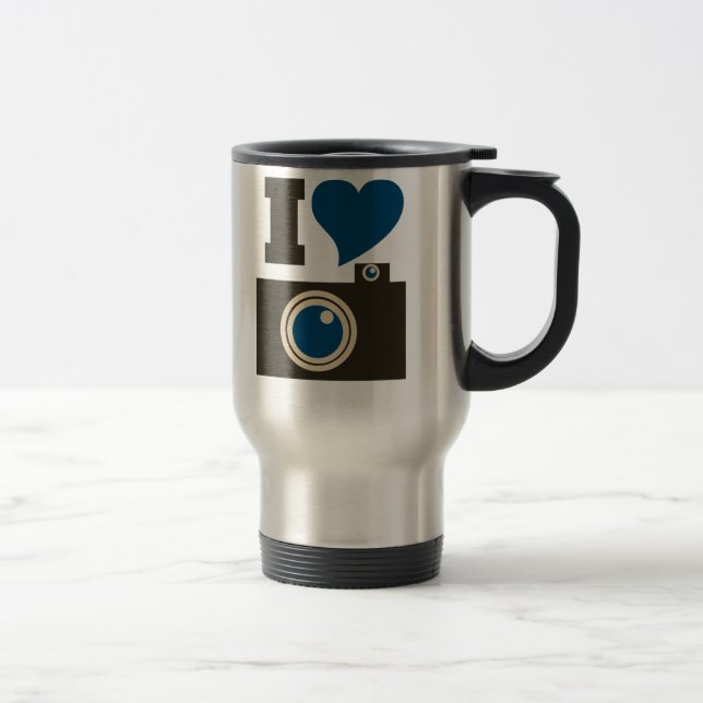 Taza De Viaje Me encanta la fotografía (Derecha)