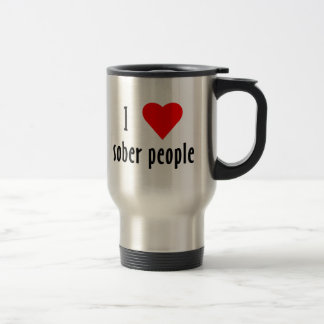 Taza De Viaje Me Encanta La Gente Sobria Que Dice Cita