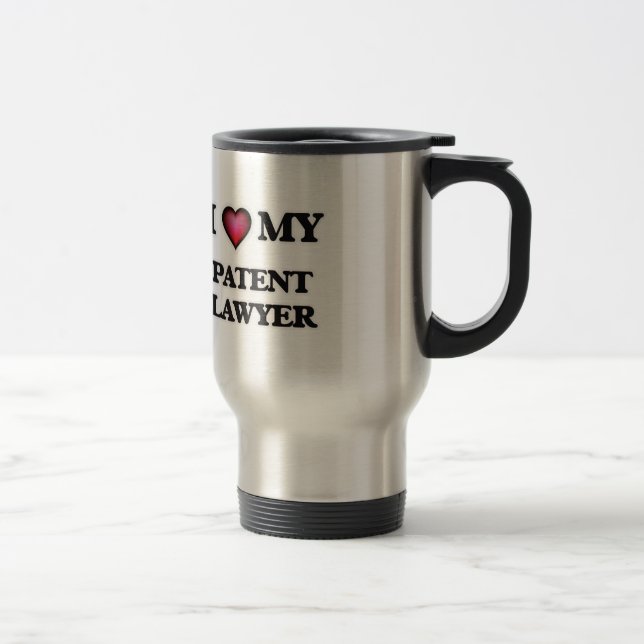 Taza De Viaje Me encanta mi abogado de patentes (Derecha)