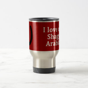 Taza De Viaje Me encanta mi caballo árabe shagya