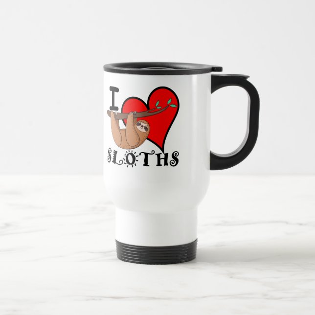 Taza De Viaje Me encanta Sloths mug (Derecha)