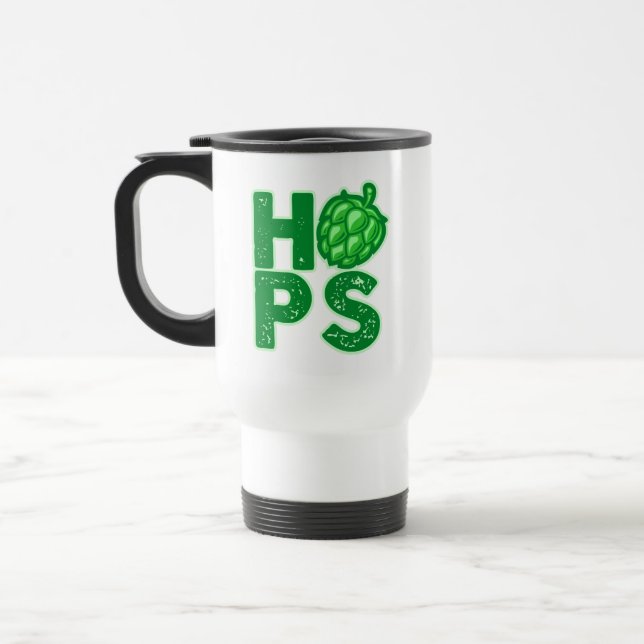 Taza De Viaje Me Encantan Los Hops En La Cerveza Artesanal (Izquierda)