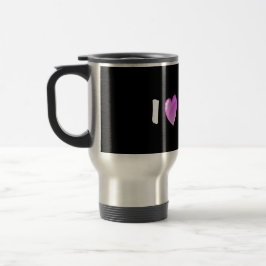 Taza De Viaje Me encantan los Pugs