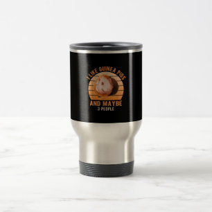 Taza De Viaje Me Gusta La Rueda De Los Cerdos De Guinea Cavy Lov
