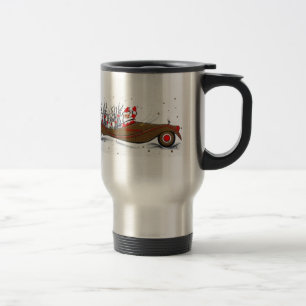 Taza De Viaje Mediados de siglo hermosos Santa del vintage y