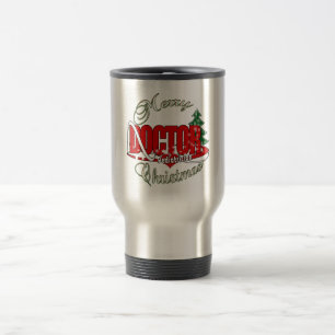 TAZA DE VIAJE MÉDICA PEDIATRICANO MERRY NAVIDAD