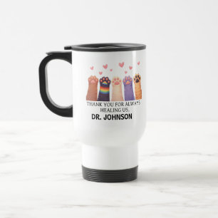 Taza De Viaje Médico Animal Personalizado Feliz Día del Médico