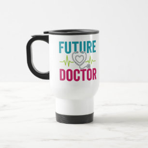 Taza De Viaje Médico del Futuro   Diseño Médico Adorable para el